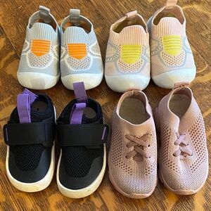 Four pair toddler water shoes in one Lot. Sizes 4-5, hardly worn!!